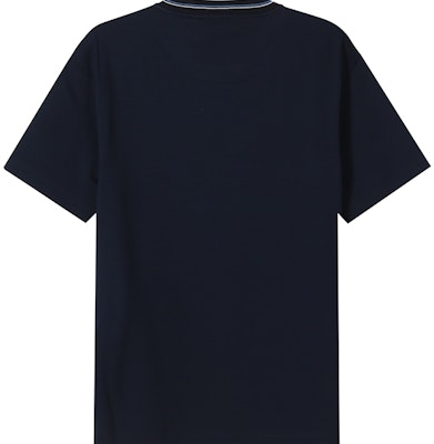 Camiseta PRADA Azul Marino de Algodón con Logo Bordado y Cuello Redondo. UJN797-710-F0008-S-221 Lookbook Camiseta PRADA Azul Marino de Algodón con Logo Bordado y Cuello Redondo. UJN797-710-F0008-S-221