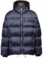 PRADA Navy Blue Hooded Down Jacket Winter Warmth Zipper Fit SGB475S202-1ID1-F0124 L PRADA Navy Blue Hooded Down Jacket Winter Warmth Zipper Fit SGB475S202-1ID1-F0124 L