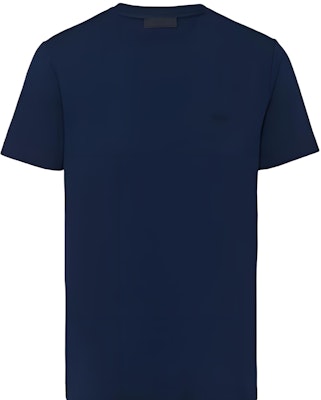 프라다 네이비 스트레치 코튼 크루넥 슬림핏 반팔 티셔츠 UJM564-1UOR-F0124-S-092 Buy 프라다 네이비 스트레치 코튼 크루넥 슬림핏 반팔 티셔츠 UJM564-1UOR-F0124-S-092