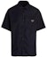 Order 프라다 네이비 블루 삼각 로고 나일론 반팔 셔츠. SC608-1WQ8-F0SVF-05
