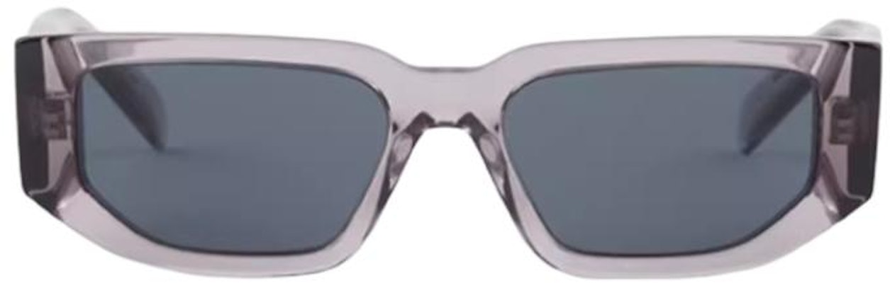 PRADA Cermin Mata Ungu Segi Empat dengan Logo Segitiga Metal. SPR09Z_E18S_FE09T_C_A055 Shop PRADA Cermin Mata Ungu Segi Empat dengan Logo Segitiga Metal. SPR09Z_E18S_FE09T_C_A055