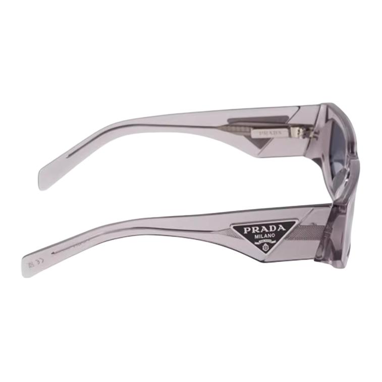 Purchase PRADA Cermin Mata Ungu Segi Empat dengan Logo Segitiga Metal. SPR09Z_E18S_FE09T_C_A055