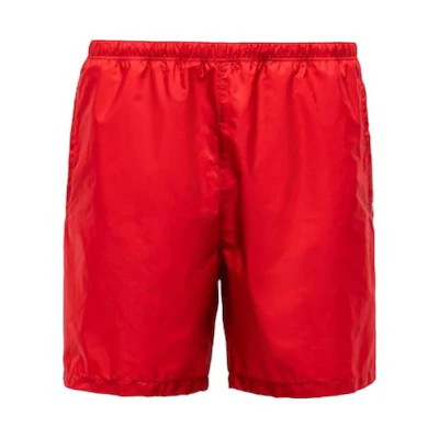 PRADA Re-Nylon Solid Swim Shorts Red UB333107L-F0011-S-221