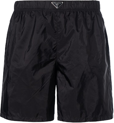 PRADA Re-Nylon 黑色泳褲 彈性腰圍 寬鬆版型 游泳短褲 UB372-1WQ9-F0002-S-OOO Order PRADA Re-Nylon 黑色泳褲 彈性腰圍 寬鬆版型 游泳短褲 UB372-1WQ9-F0002-S-OOO