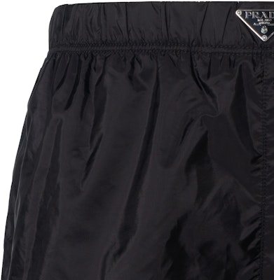 PRADA Re-Nylon 黑色泳褲 彈性腰圍 寬鬆版型 游泳短褲 UB372-1WQ9-F0002-S-OOO Details for PRADA Re-Nylon 黑色泳褲 彈性腰圍 寬鬆版型 游泳短褲 UB372-1WQ9-F0002-S-OOO