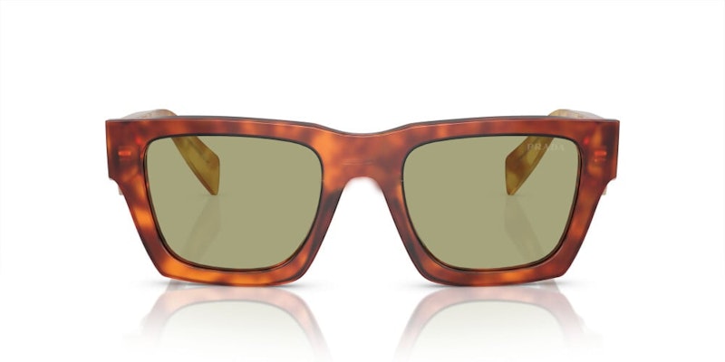 PRADA 矩形醋酸板玳瑁墨鏡 經典字母鏡腳款式 PRA06S11P60C Lookbook PRADA 矩形醋酸板玳瑁墨鏡 經典字母鏡腳款式 PRA06S11P60C