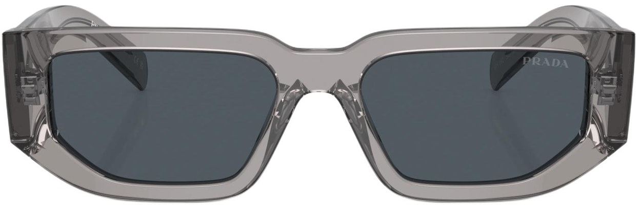 PRADA Gafas de Sol Rectangulares Grises con Logo Triangular Marco Acetato. PR09ZS18S09T Lookbook PRADA Gafas de Sol Rectangulares Grises con Logo Triangular Marco Acetato. PR09ZS18S09T