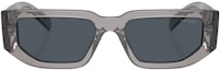 Lookbook PRADA Gafas de Sol Rectangulares Grises con Logo Triangular Marco Acetato. PR09ZS18S09T