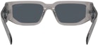 Purchase PRADA Gafas de Sol Rectangulares Grises con Logo Triangular Marco Acetato. PR09ZS18S09T