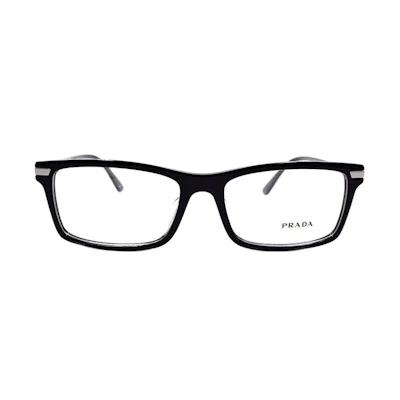 PRADA Rectangular Optical Glasses Black - Modern Sophistication Series. VPR03YF-1AB-1O1