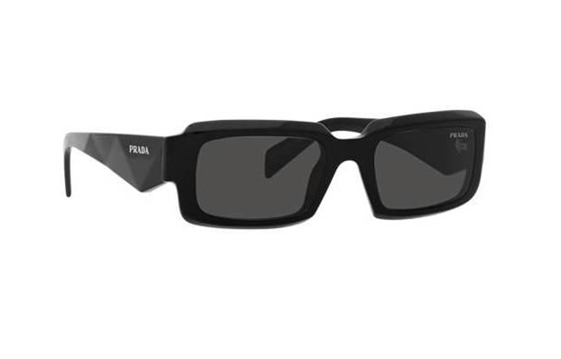 PRADA  Rectangular Sunglasses Black with Side Lettering Detail PR27ZS16K08Z 圖 4