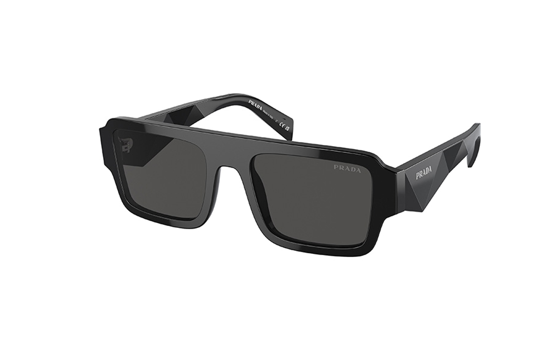 Order Gafas de Sol Rectangulares PRADA con Logo de Letras - Negro 0PRA05SF-16K08Z