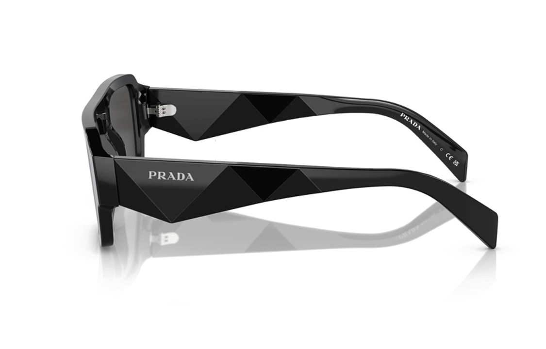 Lookbook Gafas de Sol Rectangulares PRADA con Logo de Letras - Negro 0PRA05SF-16K08Z