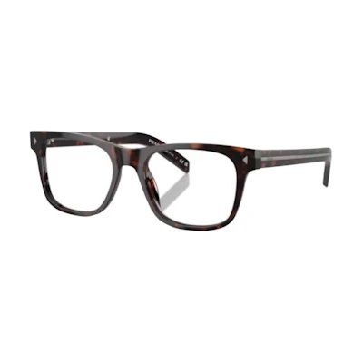 PRADA Rectangular Tortoiseshell Acetate Optical Glasses with Logo Detail. POIZON240620265