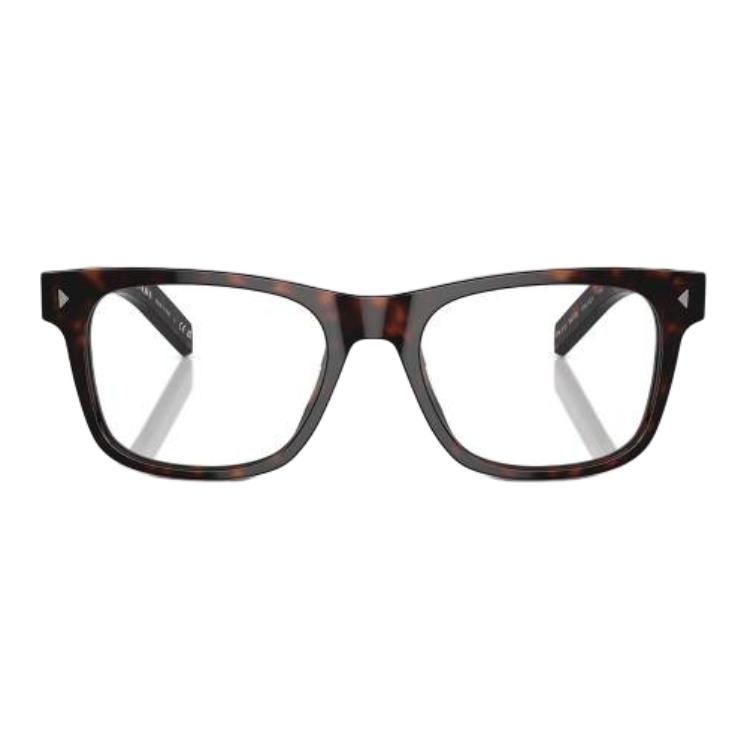 Shop PRADA Gafas Ópticas Rectangulares en Carey con Detalle de Logo. POIZON240620265