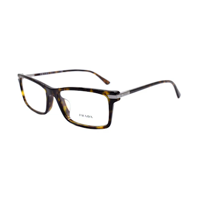 PRADA Rectangular Tortoiseshell Optical Glasses - Business Edition. VPR03Y-F 2AU-1O1
