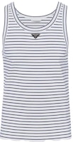 PRADA Sleeveless Striped Cotton Top Multicolor Crewneck Vest. UJT109-111L-F0UB0-S-222 PRADA Sleeveless Striped Cotton Top Multicolor Crewneck Vest. UJT109-111L-F0UB0-S-222