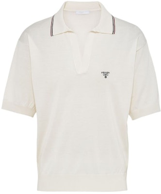 PRADA Polo Slim Fit de Manga Corta Blanca para Hombre UMB765-14HB-F0009-S-OOO Buy PRADA Polo Slim Fit de Manga Corta Blanca para Hombre UMB765-14HB-F0009-S-OOO
