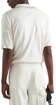 PRADA Polo Slim Fit de Manga Corta Blanca para Hombre UMB765-14HB-F0009-S-OOO Purchase PRADA Polo Slim Fit de Manga Corta Blanca para Hombre UMB765-14HB-F0009-S-OOO