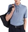 Purchase PRADA Slim Fit Solid Color Short Sleeve Polo Shirt Blue UJN914-15DI-F0FQ3-S-OOO