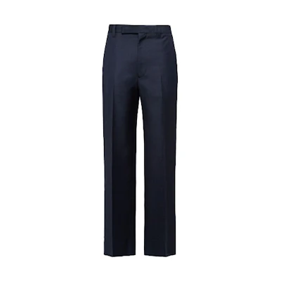 PRADA Slim Fit Straight-Leg Casual Pants Navy Blue UP0178-1P3Z-F0008-S-221