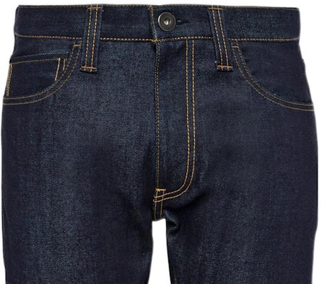 PRADA Slim Fit Straight-Leg Jeans Mid-Waist Pocket Detail Deep Blue GEP316-1WQV-F0008-S-202 Details for PRADA Slim Fit Straight-Leg Jeans Mid-Waist Pocket Detail Deep Blue GEP316-1WQV-F0008-S-202