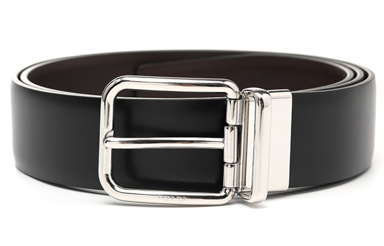 PRADA  Smooth Leather Belt Black 3.5cm - Casual Designer Accessory. 2CC123X72F0JYA
