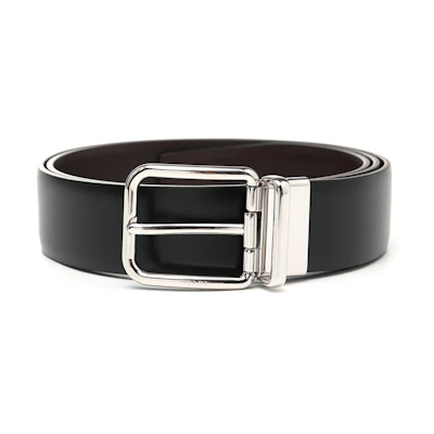 PRADA Smooth Leather Belt Black 3.5cm - Casual Designer Accessory. 2CC123X72F0JYA