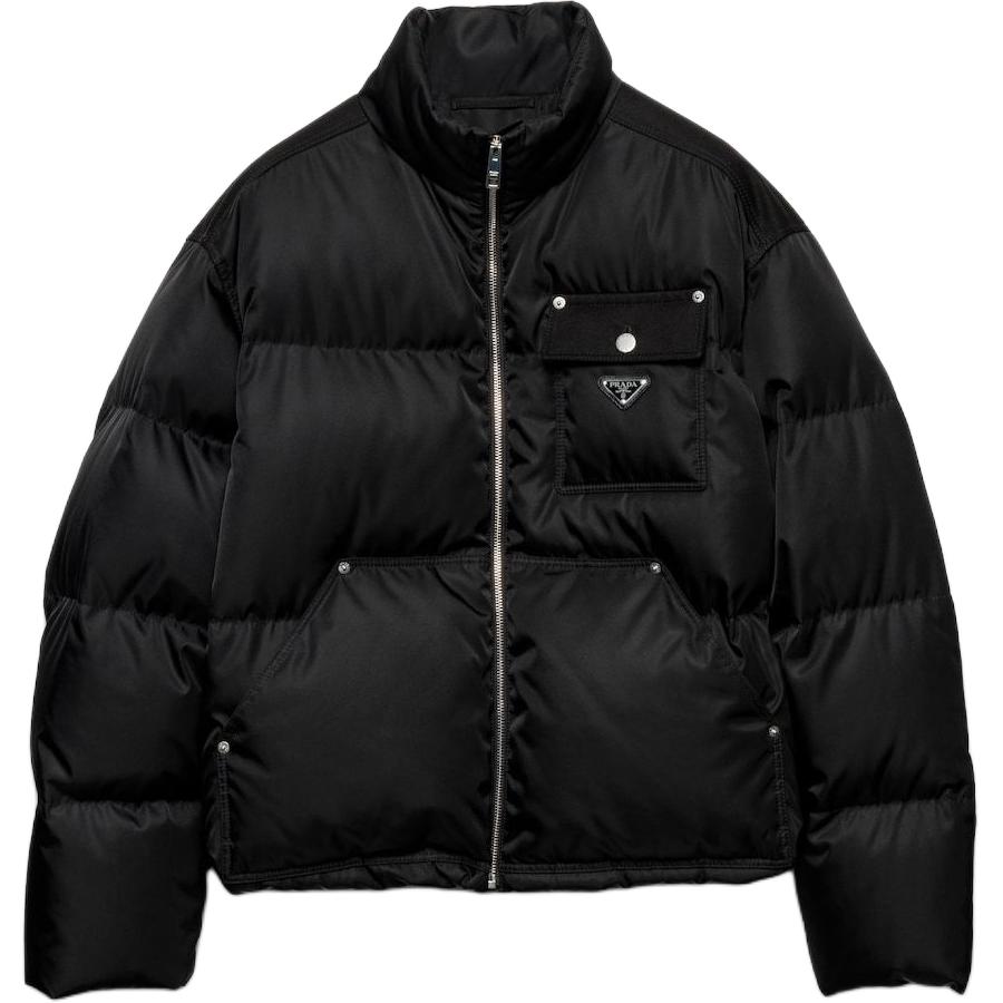 PRADA  Solid Black Slim Fit Long Sleeve Jacket SGC584-1WQ8-F0002-S-OOO