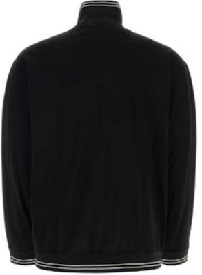 PRADA Jaket Hitam Pejal Berzip Leher Berdiri Lengan Panjang UJL42B-1YR5-F0806-S-OOO Lookbook PRADA Jaket Hitam Pejal Berzip Leher Berdiri Lengan Panjang UJL42B-1YR5-F0806-S-OOO