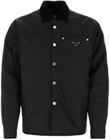 PRADA Solid Color Button-Up Long Sleeve Shirt - Black SC713M-1WQ8-F0002-S-232 PRADA Solid Color Button-Up Long Sleeve Shirt - Black SC713M-1WQ8-F0002-S-232
