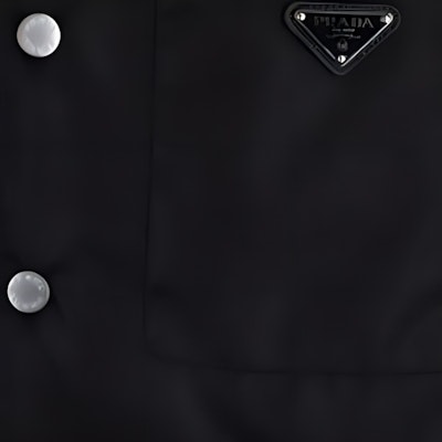 프라다 솔리드 컬러 버튼업 긴팔 셔츠 - 블랙 SC713M-1WQ8-F0002-S-232 Sizing 프라다 솔리드 컬러 버튼업 긴팔 셔츠 - 블랙 SC713M-1WQ8-F0002-S-232