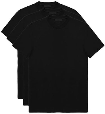 PRADA Solid Color Crewneck T-Shirt 3-Pack UJM492-11CD-F0002 Order PRADA Solid Color Crewneck T-Shirt 3-Pack UJM492-11CD-F0002