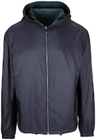 PRADA Solid Color Loose Fit Zip Hoodie Jacket - Blue SGH85-1Q04-F0WRJ PRADA Solid Color Loose Fit Zip Hoodie Jacket - Blue SGH85-1Q04-F0WRJ