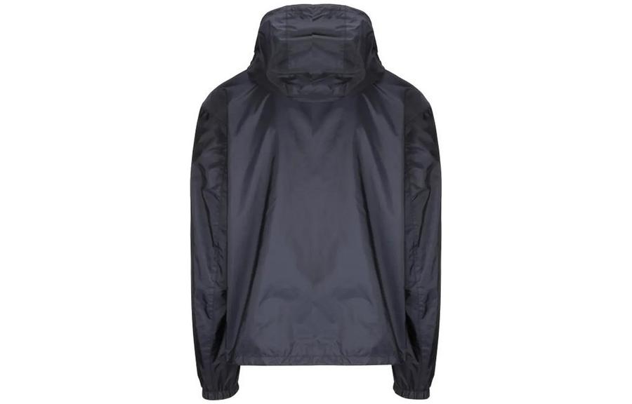 Lookbook 普拉达纯色宽松版拉链连帽外套-蓝色 SGH85-1Q04-F0WRJ