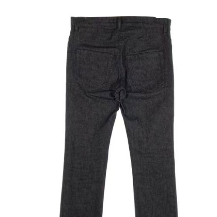 Shop PRADA  Solid Color Mid-Rise Pocket Straight Casual Pants Black GEP083-R182-1SSV