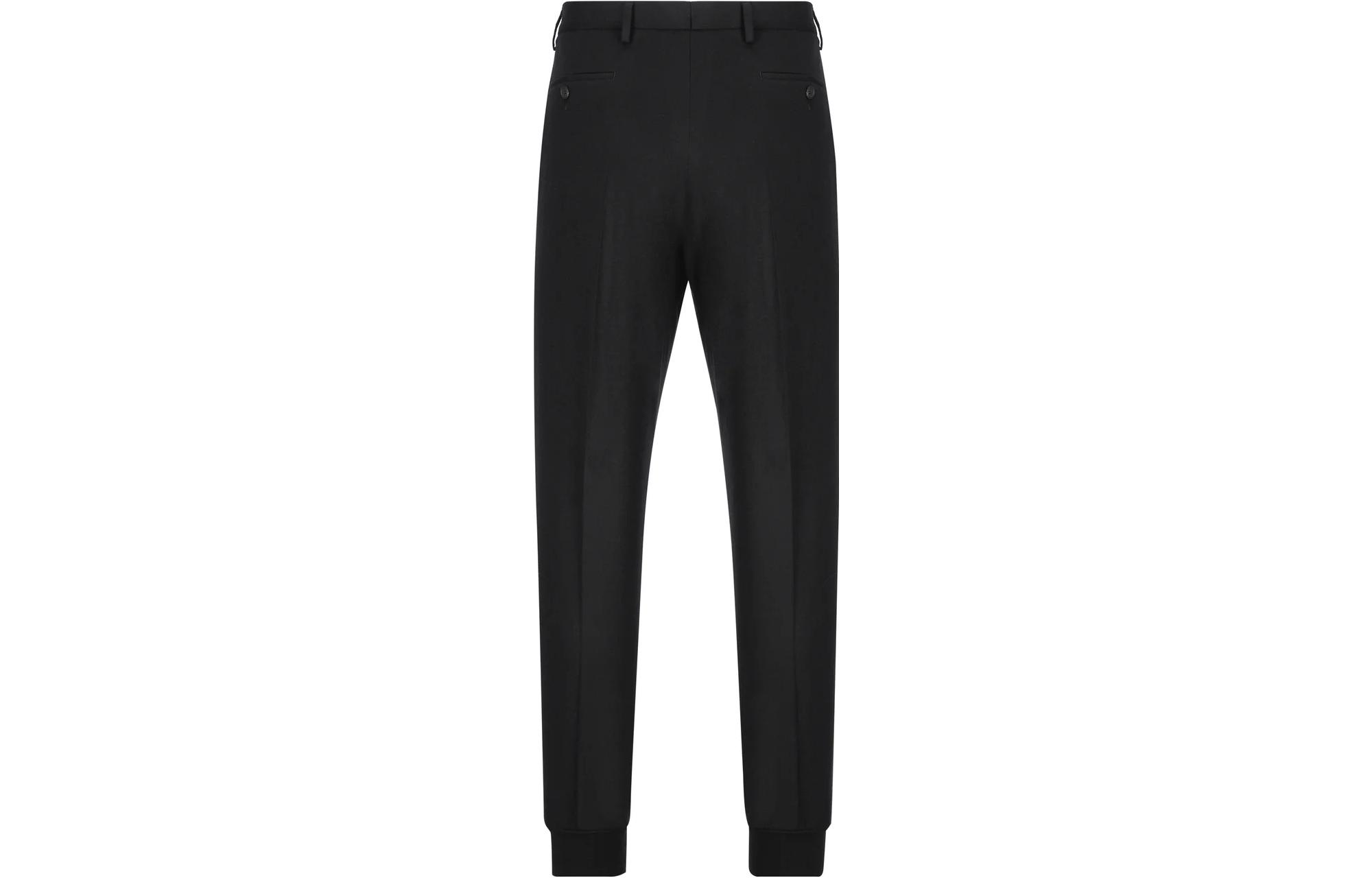 PRADA  Solid Color Relaxed Fit Jogger Pants with Zipper - Black UP0194-1Y5S-F0002 圖 3