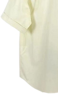 프라다 솔리드 컬러 반소매 버튼업 셔츠 옐로우. UCS447-10IV-F0032 Purchase 프라다 솔리드 컬러 반소매 버튼업 셔츠 옐로우. UCS447-10IV-F0032