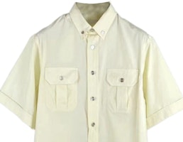 プラダ 無地 半袖 ボタンアップシャツ イエロー UCS447-10IV-F0032 Details for プラダ 無地 半袖 ボタンアップシャツ イエロー UCS447-10IV-F0032