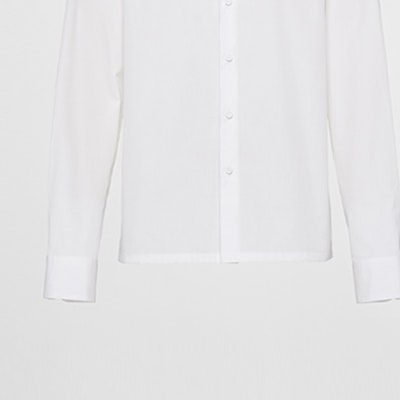 프라다 솔리드 컬러 싱글 브레스티드 화이트 긴소매 셔츠 UCN530-10IV-F0964-S-OOO Sizing 프라다 솔리드 컬러 싱글 브레스티드 화이트 긴소매 셔츠 UCN530-10IV-F0964-S-OOO