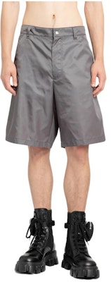 PRADA 純色拉鍊休閒短褲 灰色 SPH292-1WQ8-F0D65-S-222 Order PRADA 純色拉鍊休閒短褲 灰色 SPH292-1WQ8-F0D65-S-222