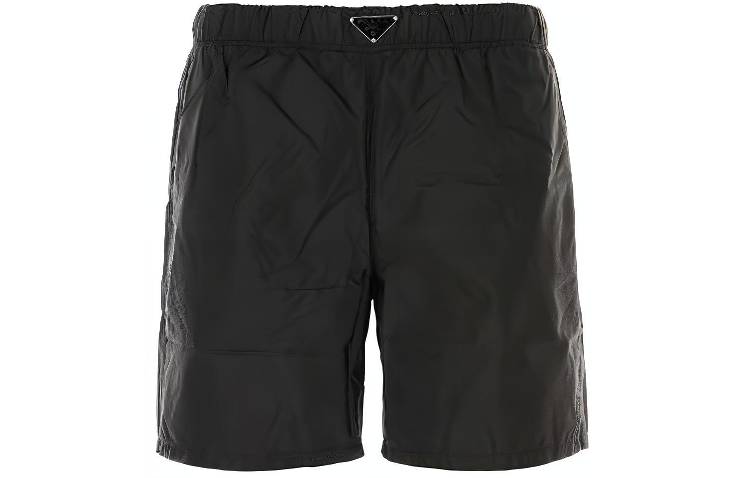 Order PRADA 弹力直筒休闲短裤 黑色 UB372SOOO1WQ9-F0002