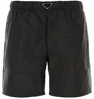 Order PRADA 彈性直筒休閒短褲 黑色 UB372SOOO1WQ9-F0002