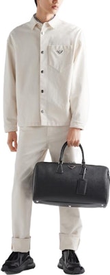 PRADA Solid Logo Button-Up Long-Sleeve Shirt Beige GEC089-13HQ-F0ABR-S-232 Purchase PRADA Solid Logo Button-Up Long-Sleeve Shirt Beige GEC089-13HQ-F0ABR-S-232