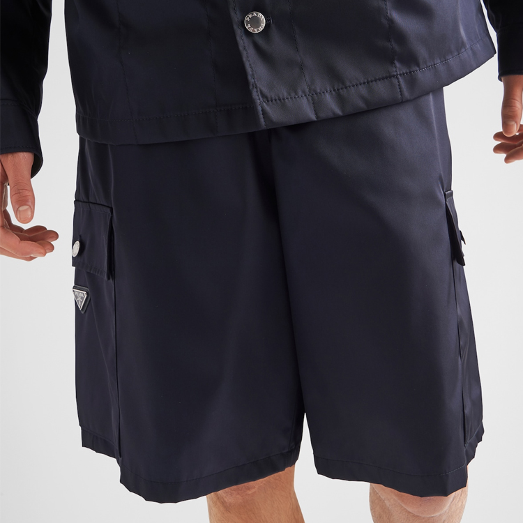 Details for 普拉达 深蓝色直筒拉链短裤. SPH244-1WQ8-F0SVF