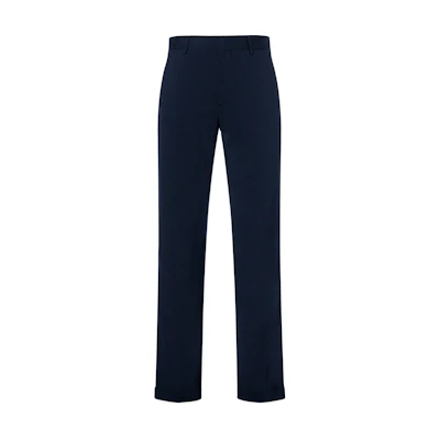 PRADA Solid Wool Zip Mid-Waist Straight Suit Pants Navy Blue DNA559-11HR-F0008-S-161