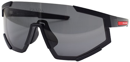 PRADA Sporty Road Trip Sunglasses, Irregular Shape Trendy Design SPS04W-F-DG0-06F PRADA Sporty Road Trip Sunglasses, Irregular Shape Trendy Design SPS04W-F-DG0-06F