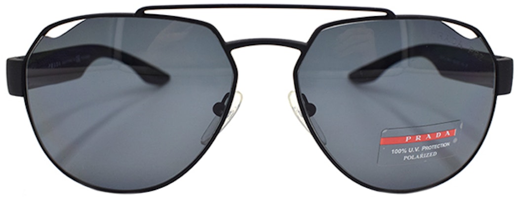 PRADA SPS57U 偏光太陽眼鏡 黑色不規則鏡框 假日限定版 SPS57U DG0-5Z1 Order PRADA SPS57U 偏光太陽眼鏡 黑色不規則鏡框 假日限定版 SPS57U DG0-5Z1