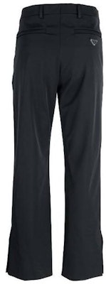 PRADA Stretch Casual Pants with Enamel Triangle Logo in Black. SPH252-11QL-F0002 Lookbook PRADA Stretch Casual Pants with Enamel Triangle Logo in Black. SPH252-11QL-F0002