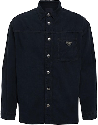 프라다 블루 3톤 버튼업 긴팔 셔츠 GEC090S23213H-PF0008 Buy 프라다 블루 3톤 버튼업 긴팔 셔츠 GEC090S23213H-PF0008